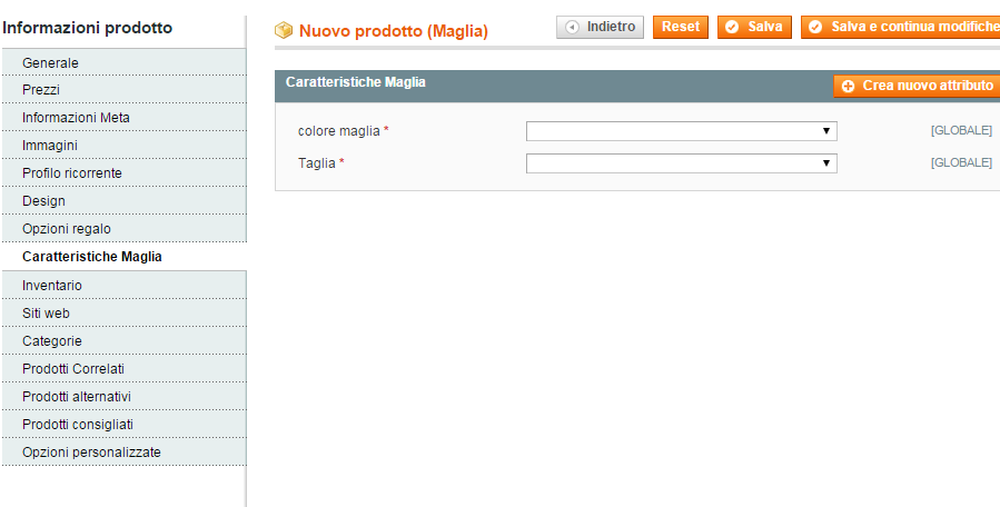 Caratteristiche Maglia
