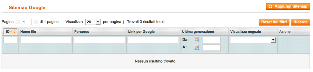 Magento Come Creare una Sitemap XML 2