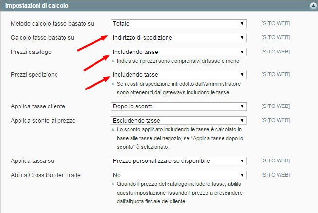 Configurazione Sistema Magento Admin2