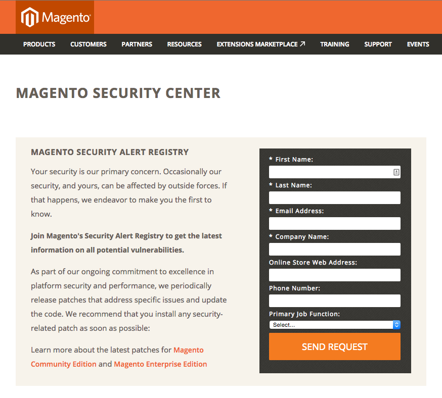 Magento Security Center