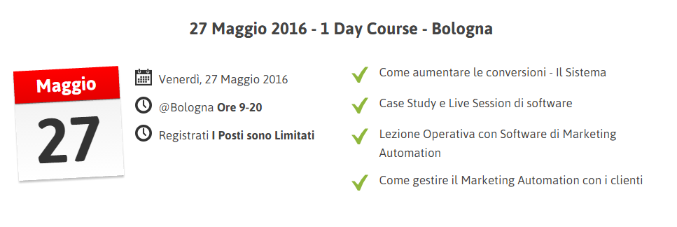 Corso C.R.O. Automation Marketing