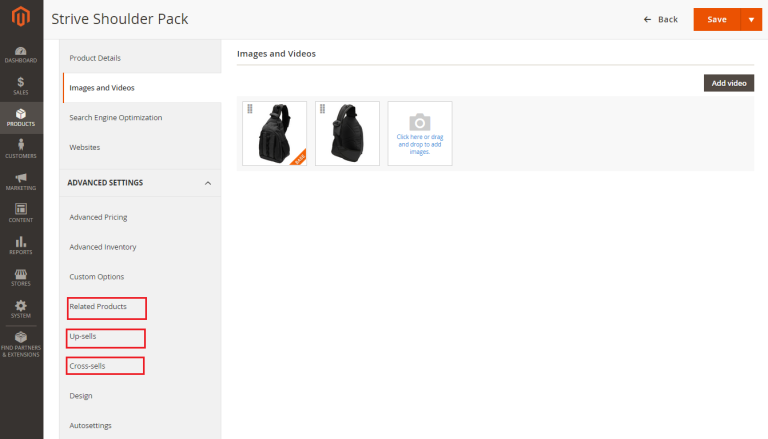 upsell-crosssell-related- magento2