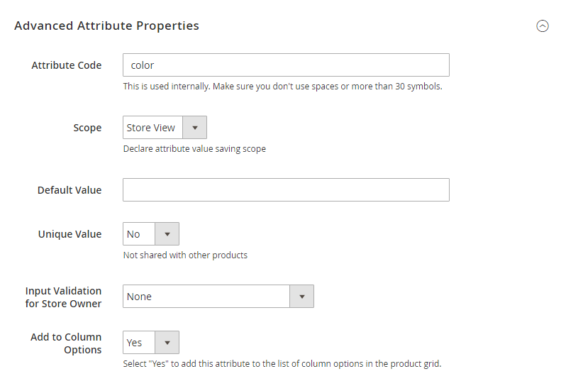 proprietà-avanzate.attributi-magento2