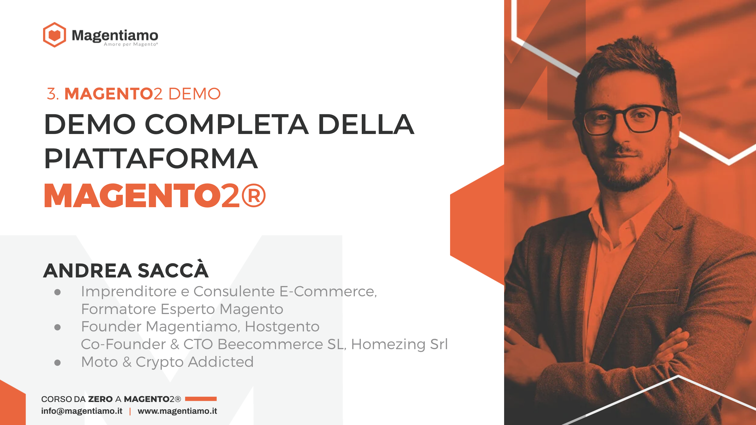3. DEMO - Demo completa della piattaforma Magento 2 - Andrea Saccà