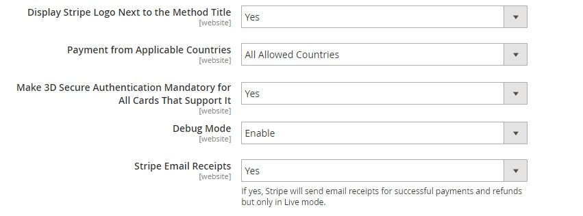 stripe-payment-magento-2-impostazioni