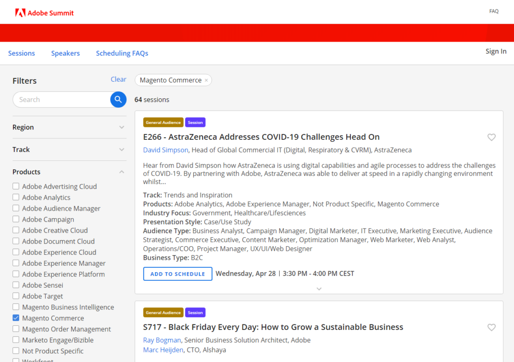 agenda-adobe-summary-dettaglio-magento-commerce