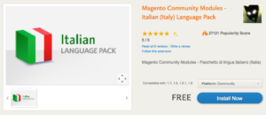 estensione lingua italiana magento