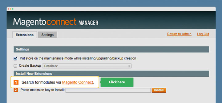 installare estensione magento
