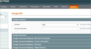collegare analytics e magento