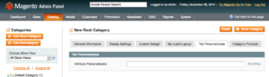 Tab Personalizzata Magento Categorie attributo