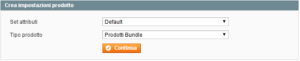 bundle product creazione