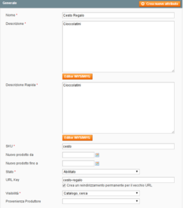 prodotto raggruppato generale