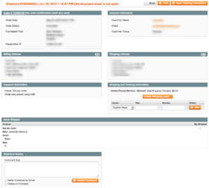 opzioni spedizioni magento