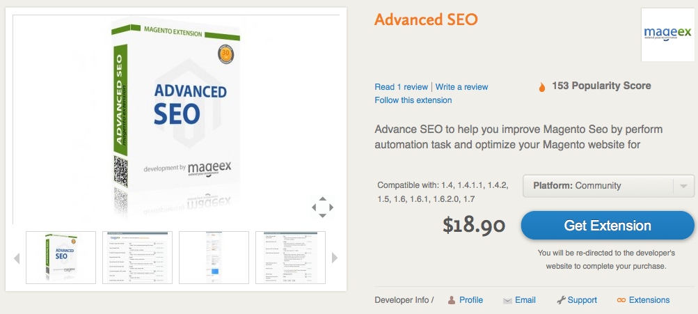 seo estensione magento Mageex