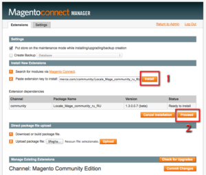 installazione modulo lingua magento