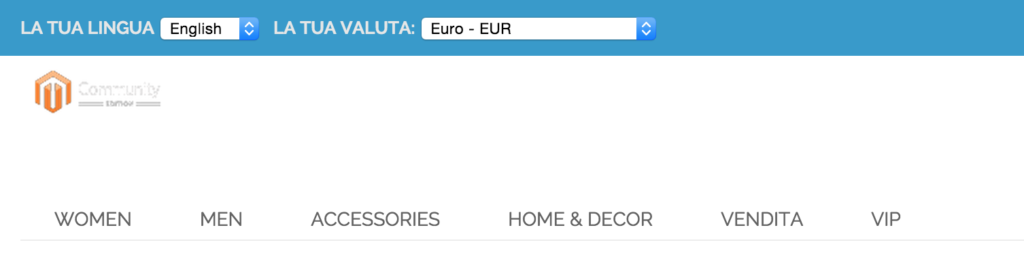 Valuta Magento Currency