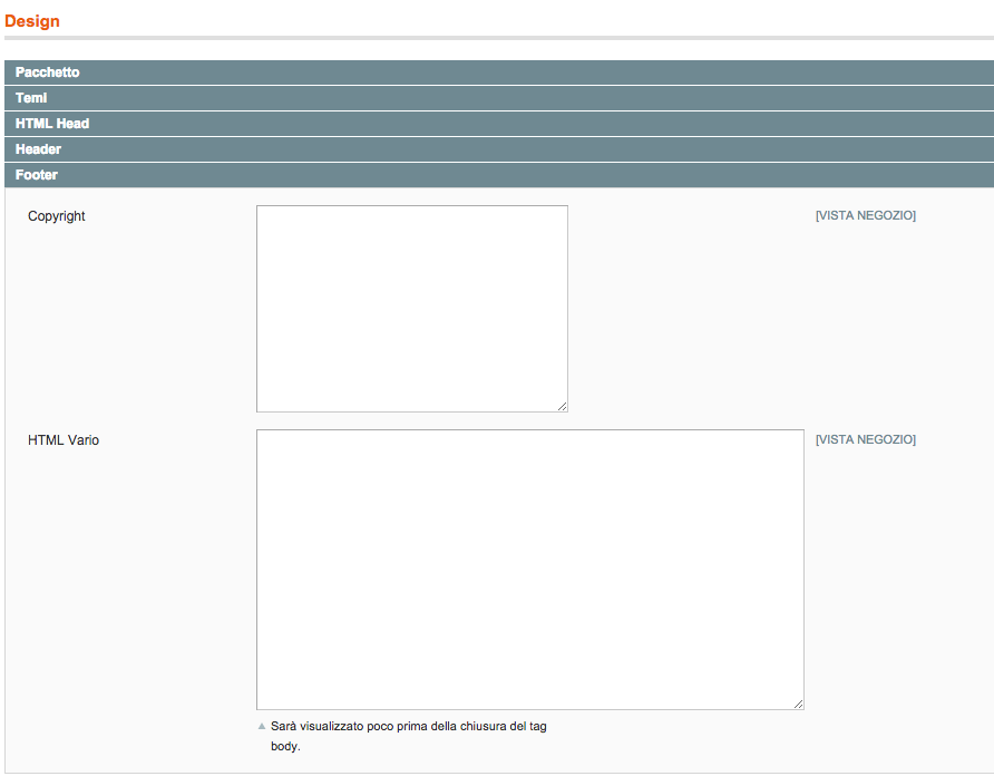 Magentiamo - Messaggio Ferie Ecommerce Magento