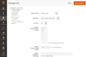 display setting-magento 2