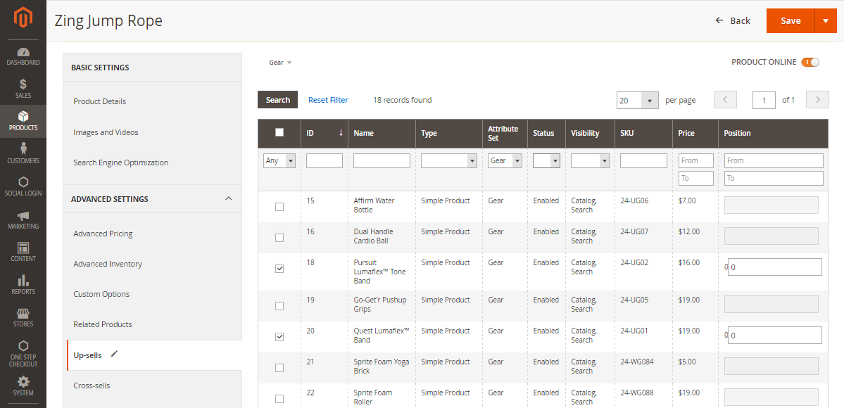 up-sell-setting-magento2