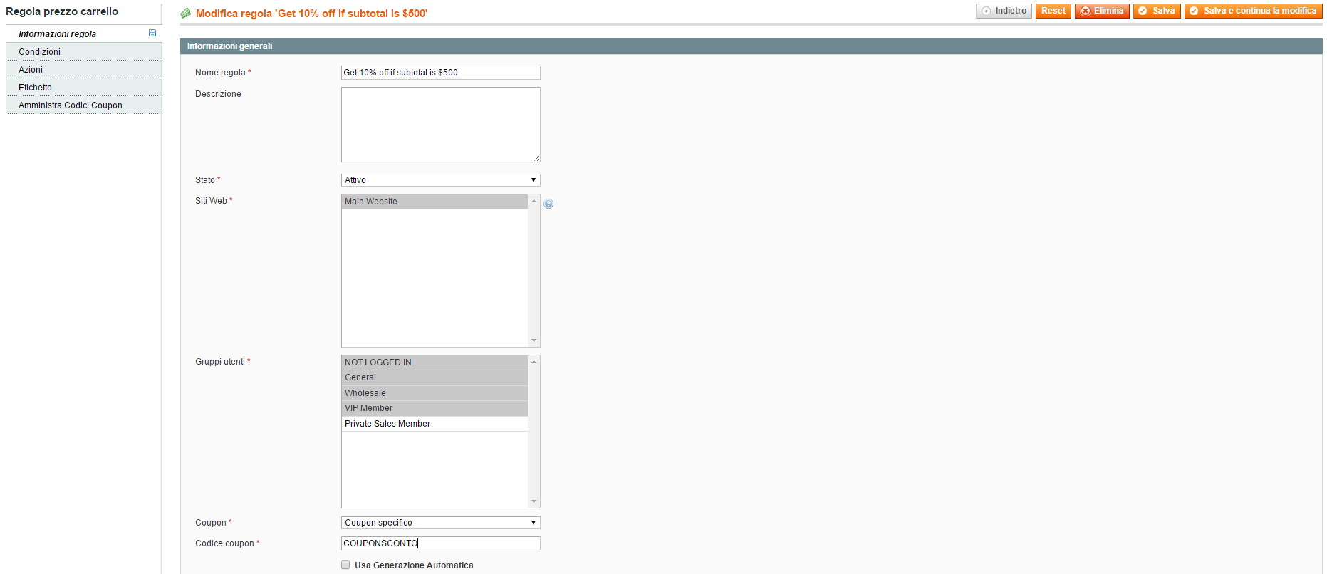 sconto-10-su-500-magento