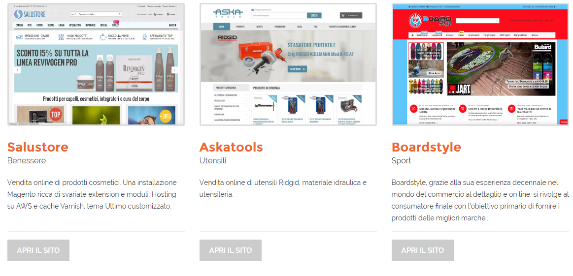 Showcase Magento La gallery dei migliori siti E Commerce Magento