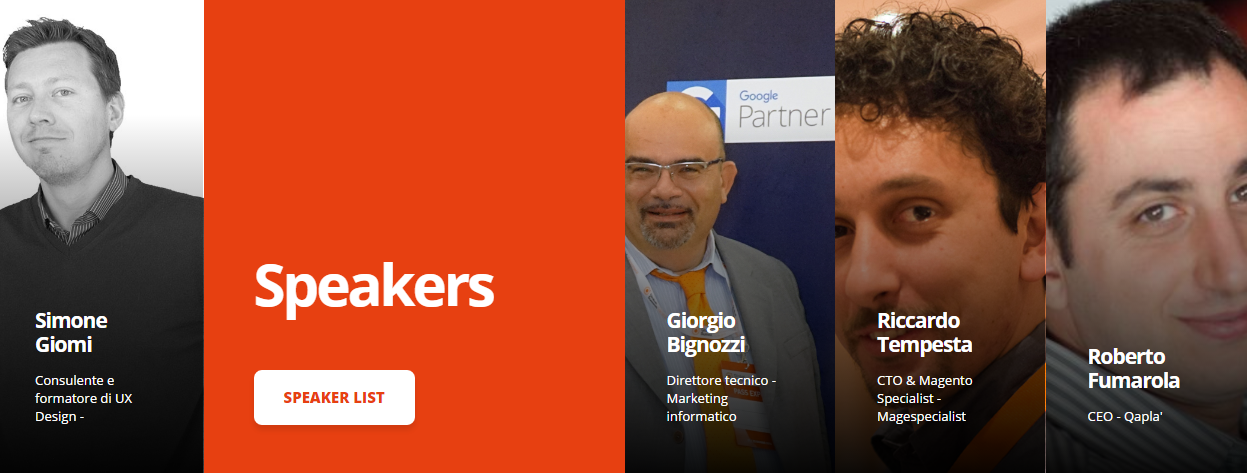 Meet Magento Italy Meet Magento ITALY Speaker