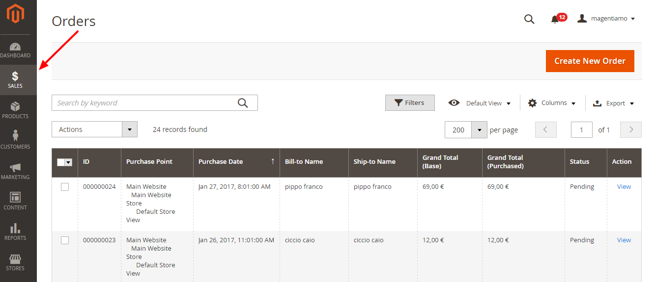 griglia-ordini-magento2
