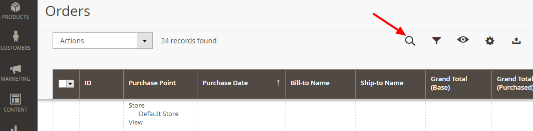 ricerca-ordini-magento2