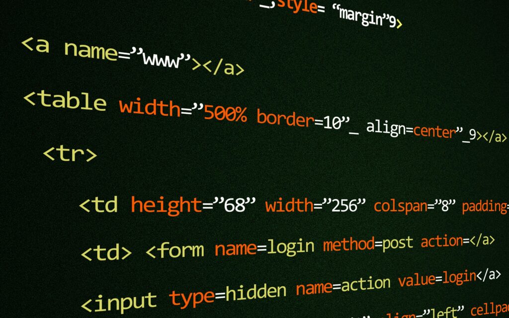 pexels-photo-270488-270488 Close-up of HTML code lines highlighting web development concepts and techniques.